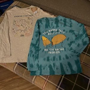 2 Long Sleeve Boys Tees, NWT